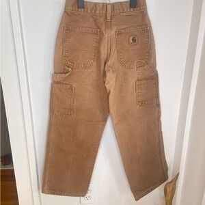 VTG Carhartt Kid’s 10 Slim Tan Khaki Cargo Pants